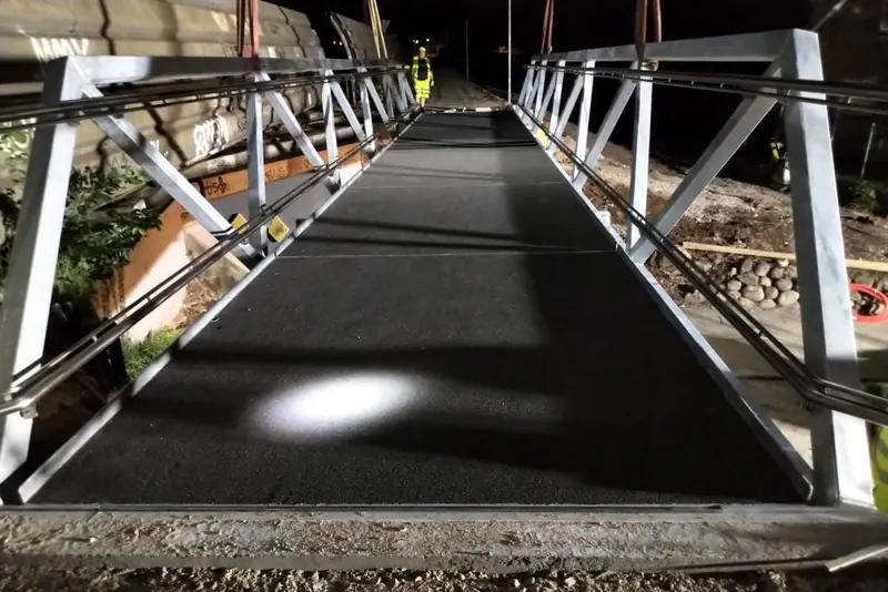 Installed bridge made with welding service