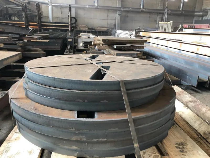 Metal after the plasma cutting process