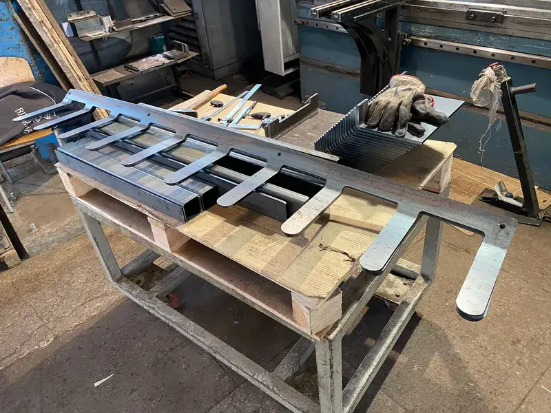 Metal bending work example