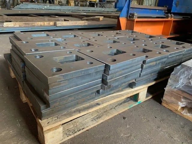 Metal details after plasma cutting